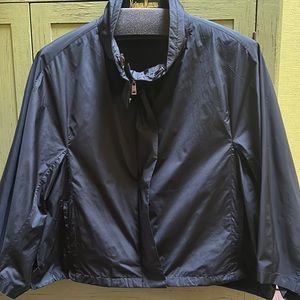 Jil Sander black jacket with cropped sleeves, Size 36